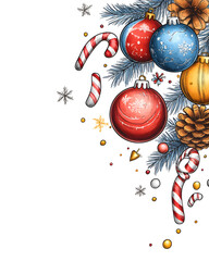 New Year or Christmas festival card poster or wallpaper, it can be used in advertising. There is space to text.