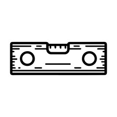 Simple Vector Icon of a Spirit level &ndash; Logo Design Illustration