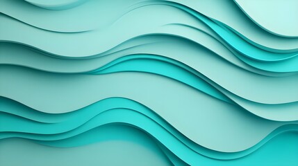 Obraz premium Abstract Teal Wave Background
