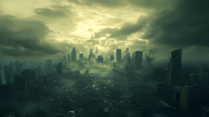 Fototapeta premium dystopian scene