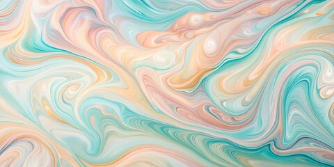 Fototapeta premium Abstract Swirling Pastel Hues A Serene and Elegant Background Image