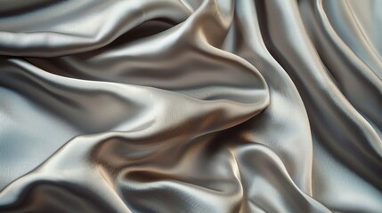 Naklejka premium Soft, silky, gray fabric with subtle warm highlights.