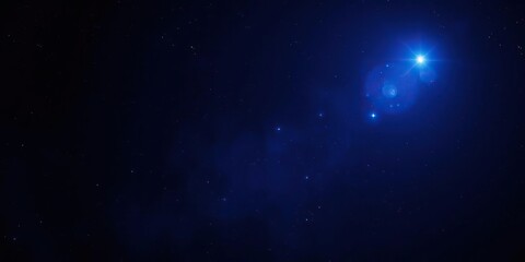 Obraz premium Dark space background with flickering blue starlight, stellar, night sky, futuristic