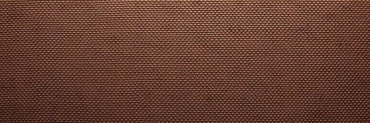 Fototapeta premium Distressed brown jacquard fabric with rough cut pile, textile, mixed color