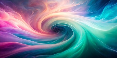 Obraz premium Abstract Swirling Vortex of Vibrant Hues and Pastel Shades