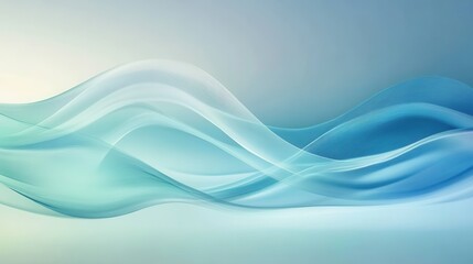 Obraz premium A blue wave with a white background