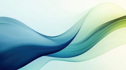 Fototapeta premium A blue and green wave