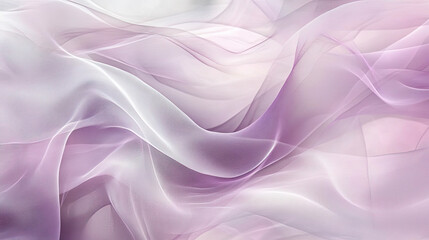 Obraz premium Abstract background with soft pink and purple silk waves, featuring smooth satin textures and flowing curves, perfect for elegant fabric designs and artistic wallpaper backdrops