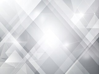 Fototapeta premium Abstract White and Gray Gradient Background Banner with Geometric Modern Design for Creative Projects and Digital Media