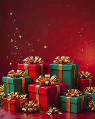 Obraz premium christmas gift box