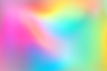 Obraz premium Vibrant Abstract Iridescent Holographic Rainbow Gradient Background