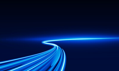 Abstract speed Business Start up launching product with Electric car and city concept Hitech communication concept innovation background,  vector design