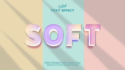 Editable soft text effect