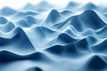 Obraz premium Blue Abstract 3D Wave Background