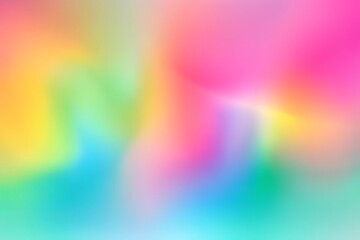 Dreamy Iridescent Rainbow Gradient Blur Holographic Abstract Background