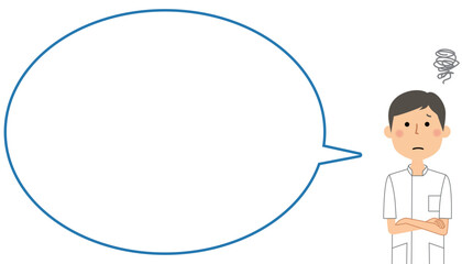 困る看護師　ふきだし