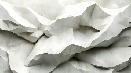 Abstract 3D White Concrete Texture Background