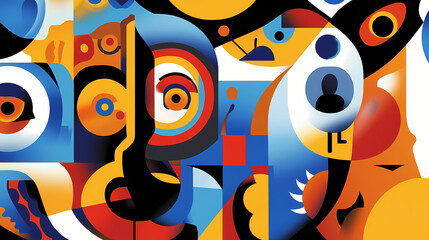 Abstract background. Postmodern. Illustration