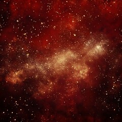 Fototapeta premium A soft and romantic red velvet texture, with light golden sparkles scattered across the background and an open space in the center for showcasing a product.