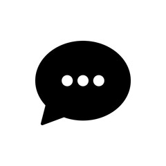 Chat icon vector. speech bubble sign and symbol. comment icon. message