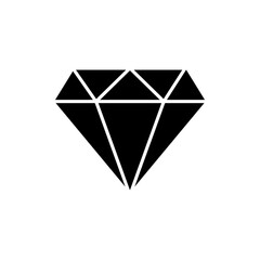 Diamond icon vector. diamond gems sign and symbol