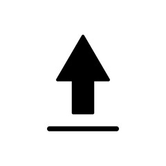 Fototapeta premium Upload icon vector. load data sign and symbol