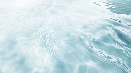 Fototapeta premium The water is blue and has ripples