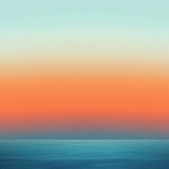 Obraz premium serene ocean sunset with gradient colors