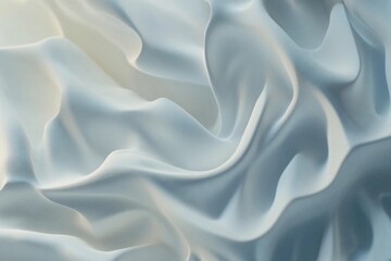 Obraz premium White Fabric Close-Up