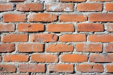 Obraz premium textured red brick wall background for construction and design projects
