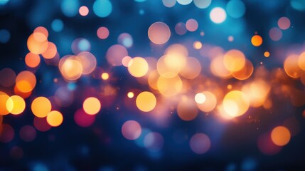 Obraz premium colorful bokeh lights creating a dreamy background
