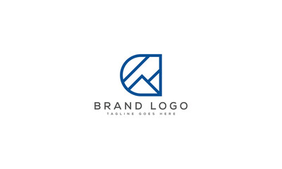 Fototapeta premium letter CM logo design vector template design for brand.