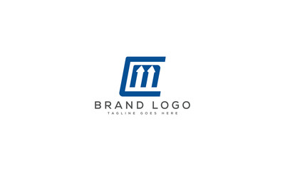 Obraz premium letter CM logo design vector template design for brand.