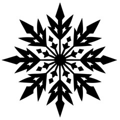 Christmas Snowflake Harmony white background 