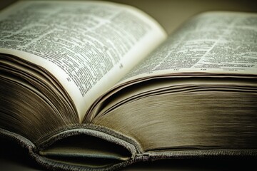 open book with pages visible, perfect for education and learning themes