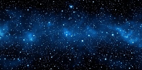Obraz premium Dark blue background small white stars scattered across starry texture