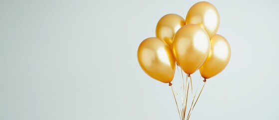 golden balloons for celebrations and special occasions