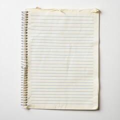 blank notebook page ready for notes and ideas