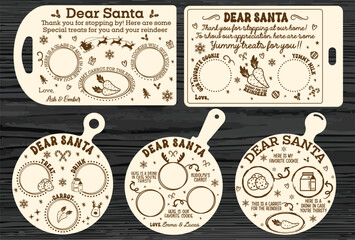 Dear Santa tray laser cut Bundle