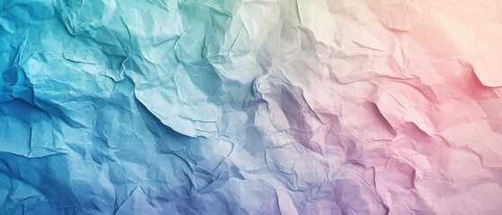 abstract crumpled paper texture in soft pastel colors