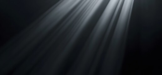 Heavenly Light Beams Shining Through Darkness
