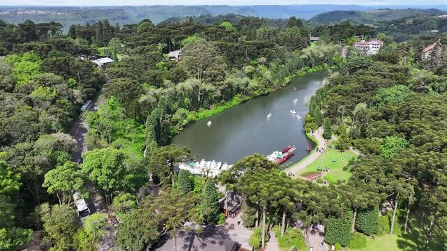 Gramado Brazil. Lago Negro At Gramado In Rio Grande Do Sul Brazil. State Park Landscape. Tourism Travel. Nature Park. Lago Negro At Gramado In Rio Grande Do Sul Brazil. Botanical Scenery.