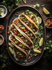 Mexican fast food quesadilla with vegetables generated AI