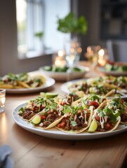 Mexican fast food quesadilla with vegetables generated AI