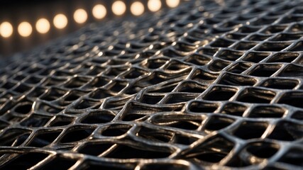 metal grid background