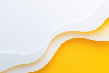 abstract wavy shapes in yellow and white for modern design backgrounds