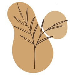 aesthetic shape blob and leaves