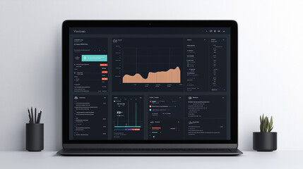 Dark Mode Dashboard Analytics 