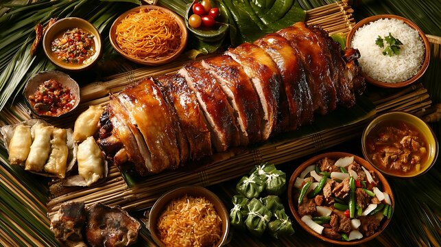 Filipino Lechon Feast