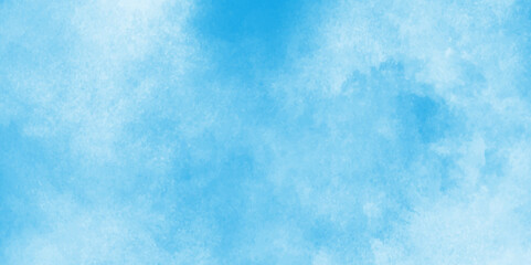 Obraz premium abstract blue watercolor background with colors .Watercolor paper textured aquarelle canvas for modern creative design,Background with clouds on blue sky.
